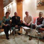 Տատյանա Կլիմովիչը համերգի «հերոսների»հետ հարցազրույցից հետո, լուսանկարի հեղինակ՝ Սերգեյ Գելբարտ
