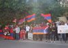 Ապրիլի 23 և24 -ին բողոքի ակցիաներ և ոգեկոչման արարողություններ են տեղի ունեցել Թել Ավիվում և Երուսաղեմում Հայերի բողոքի ցույցը Թել Ավիվում Թուրքիայի դեսպանության շենքի առջև: 24-ը ապրիլի, 2019 թ․ (արխիվ)