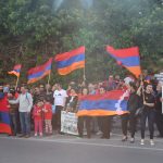 Հայերի բողոքի ցույցը Թել Ավիվում Թուրքիայի դեսպանության շենքի առջև: 24-ը ապրիլի, 2019 թ․ (արխիվ)