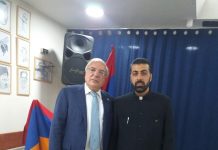 ՀՀ դեսպանի և հյուպատոսի հանդիպումները հայֆայահայերի հետ Լուսանկարում՝ Իսրայելում ՀՀ արտակարգ և լիազոր դեսպան Արմեն Սմբատյանն ու Հայֆայի և հյուսիսային քաղաքների հոգևոր հովիվ Տեր Տիրայր քահանա Հովակիմյանը