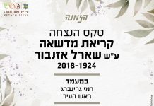 Ապրիլի 2 – ին Պետախ Տիկվայի համայնքների այգին կվերանվանվի հայ շանսոնյե Շառլ Ազնավուրի անունով