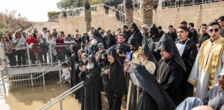 Երիքովում Պատրիարքության պատվիրակության այցը և Ջրօրհնեքի հանդիսավոր արարողությունը Հորդանան գետում