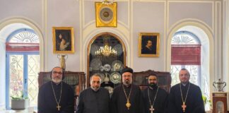 Երուսաղեմի ասորի եպիսկոպոսի այցն Երուսաղեմի հայոց պատրիարքարան